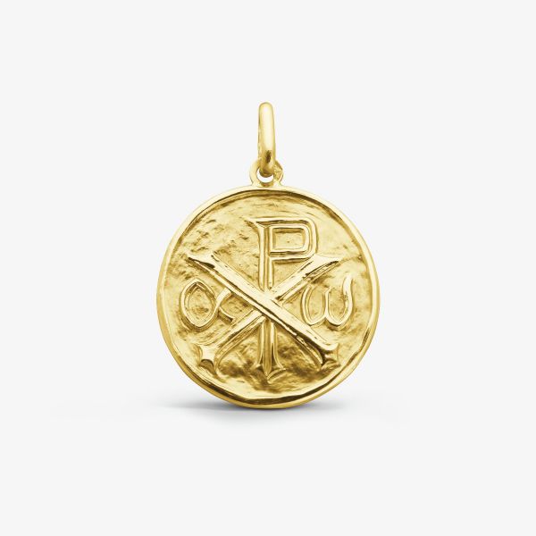 Médaille Saint Christophe 21mm or jaune 750 Augis