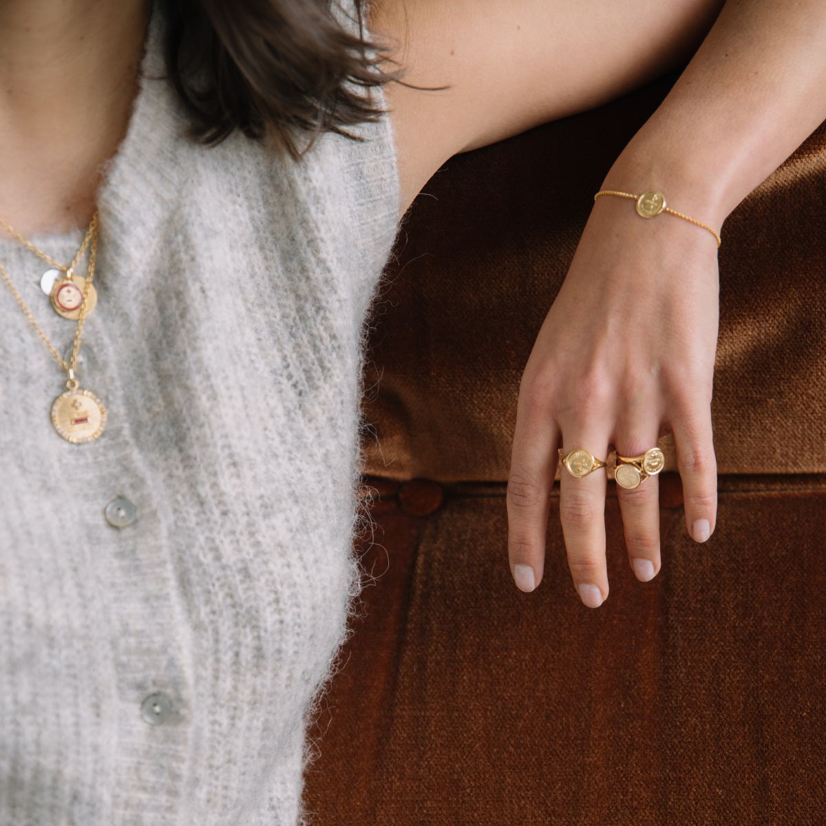 Grosse bague plissée Plaqué Or - Femme Grosse bague plissée Plaqué Or - Femme