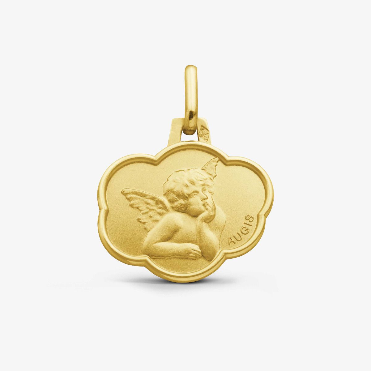 Médaille douce Vierge à l'enfant Or Jaune 16mm - Augis - Site Officiel