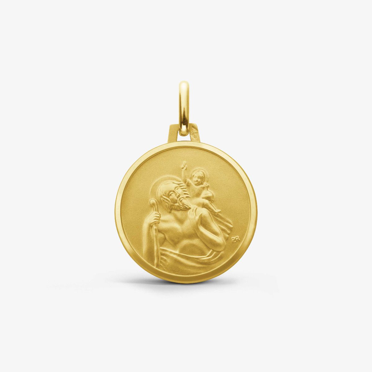 Médaille Saint Christophe Porteur du Monde Or Jaune - Augis - Site